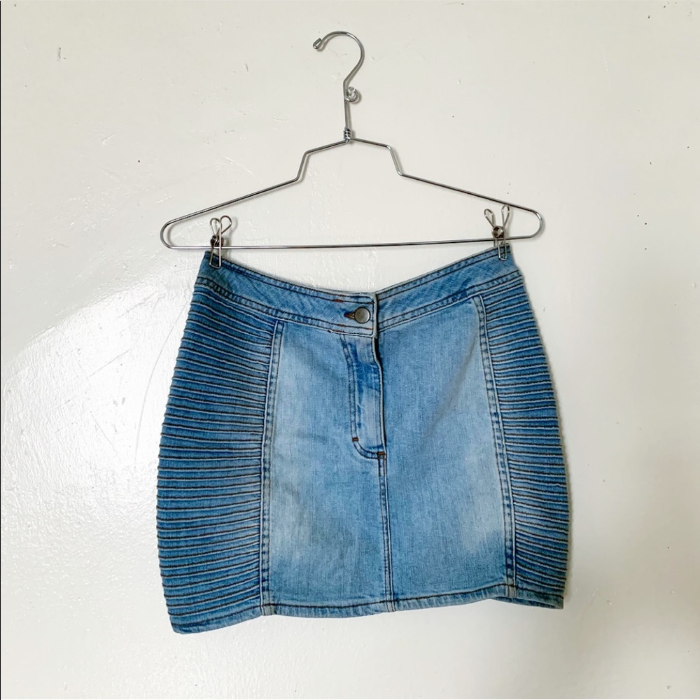 Denim mini skirt
